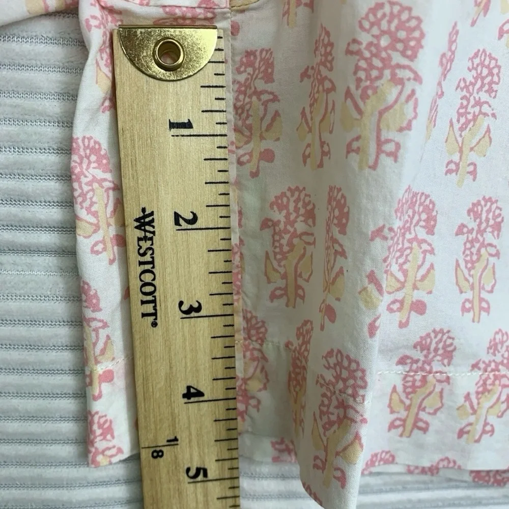 Faherty Women’s Malibu Shorts Pink Taj Floral Organic Cotton Size S NWT - Picture 9 of 9